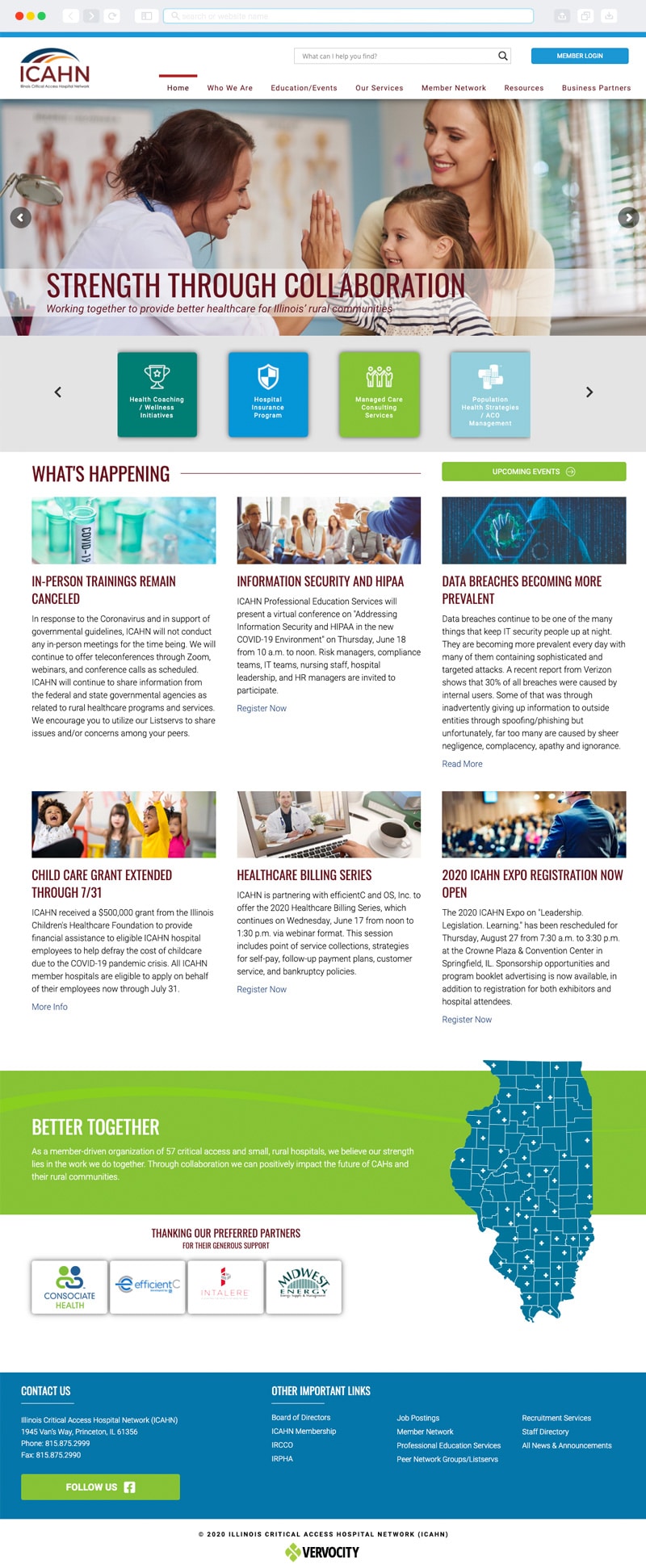 ICAHN (Illinois Critical Access Hospital Network) Homepage | Vervocity