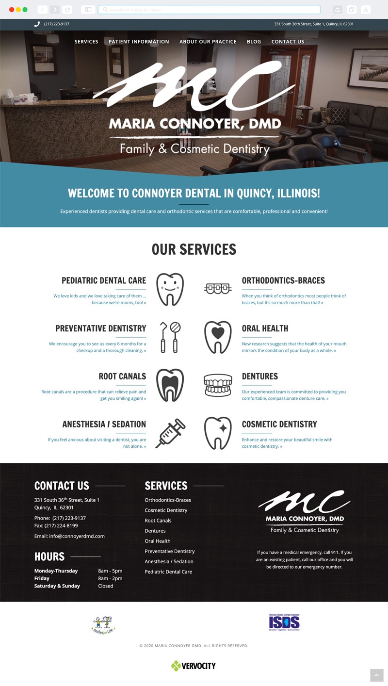Connoyer Dental Homepage | Vervocity