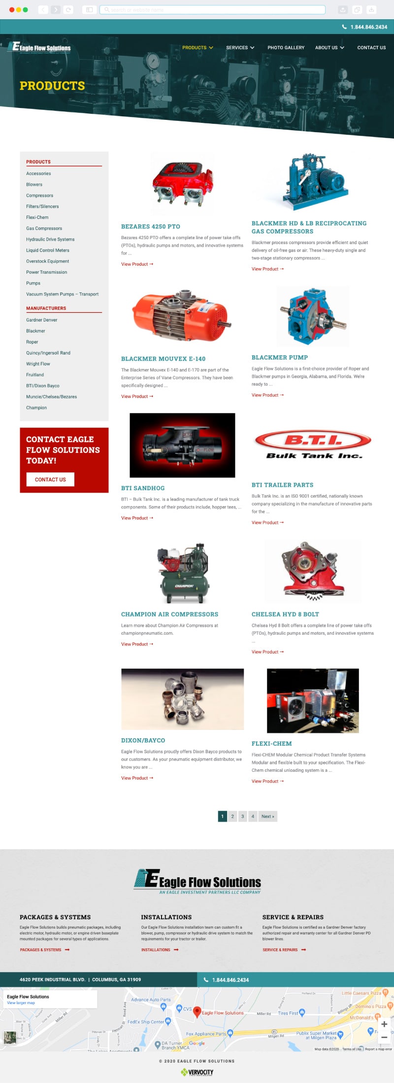 Eagle Flow Solutions Interior Page | Vervocity