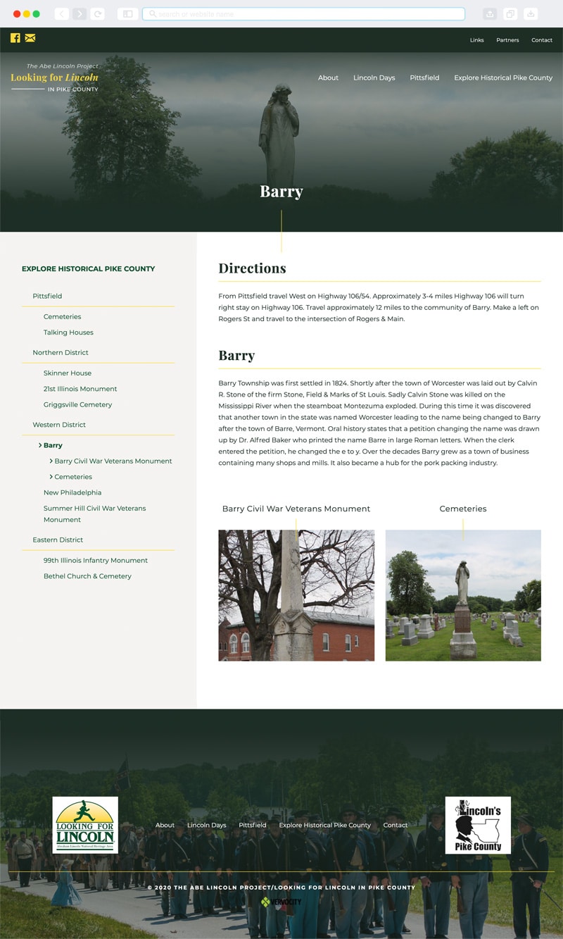 The Abe Lincoln Project Interior Page | Vervocity