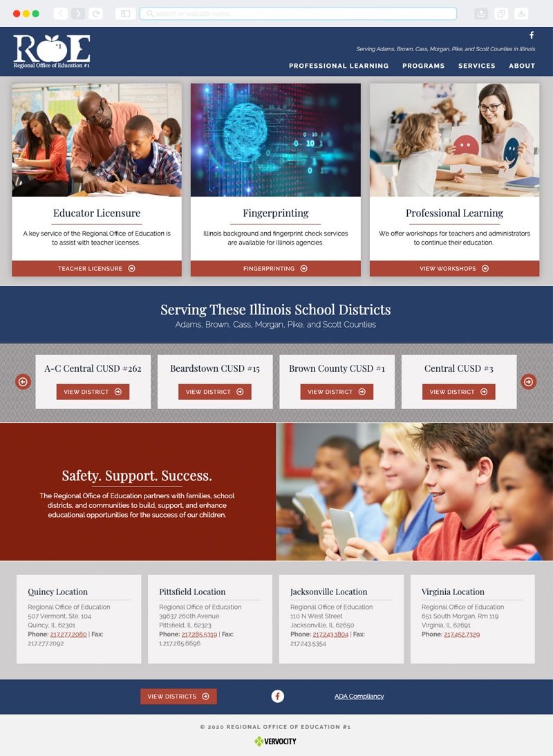 Regional Office of Eduction #1 Homepage | Vervocity