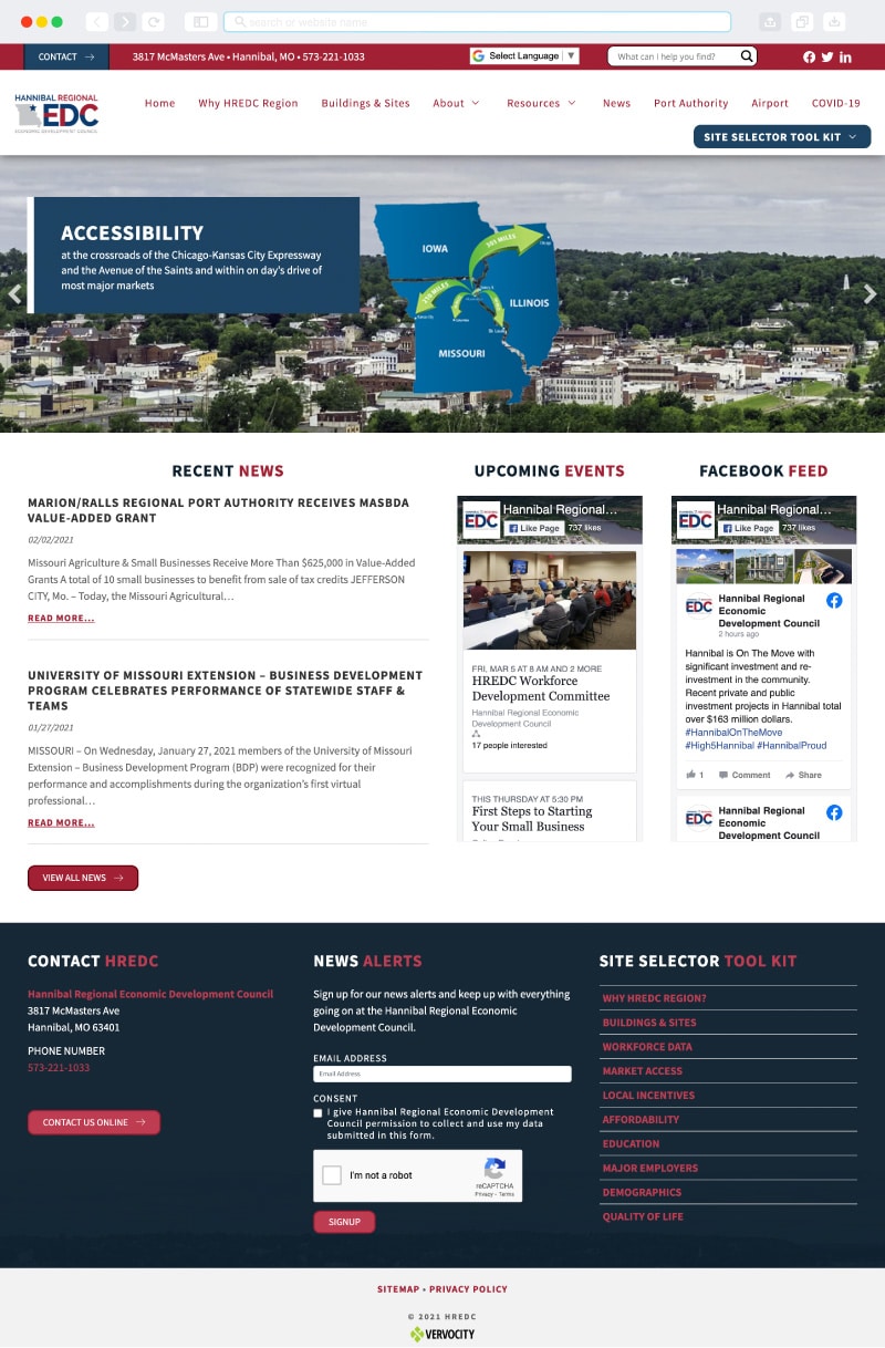 Hannibal Regional Economic Development Council Homepage