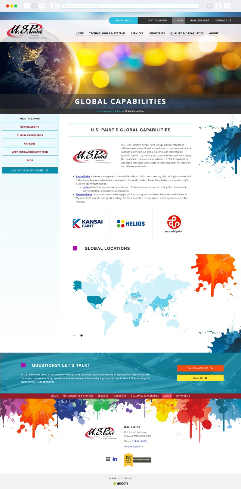 U.S. Paint Interior Page