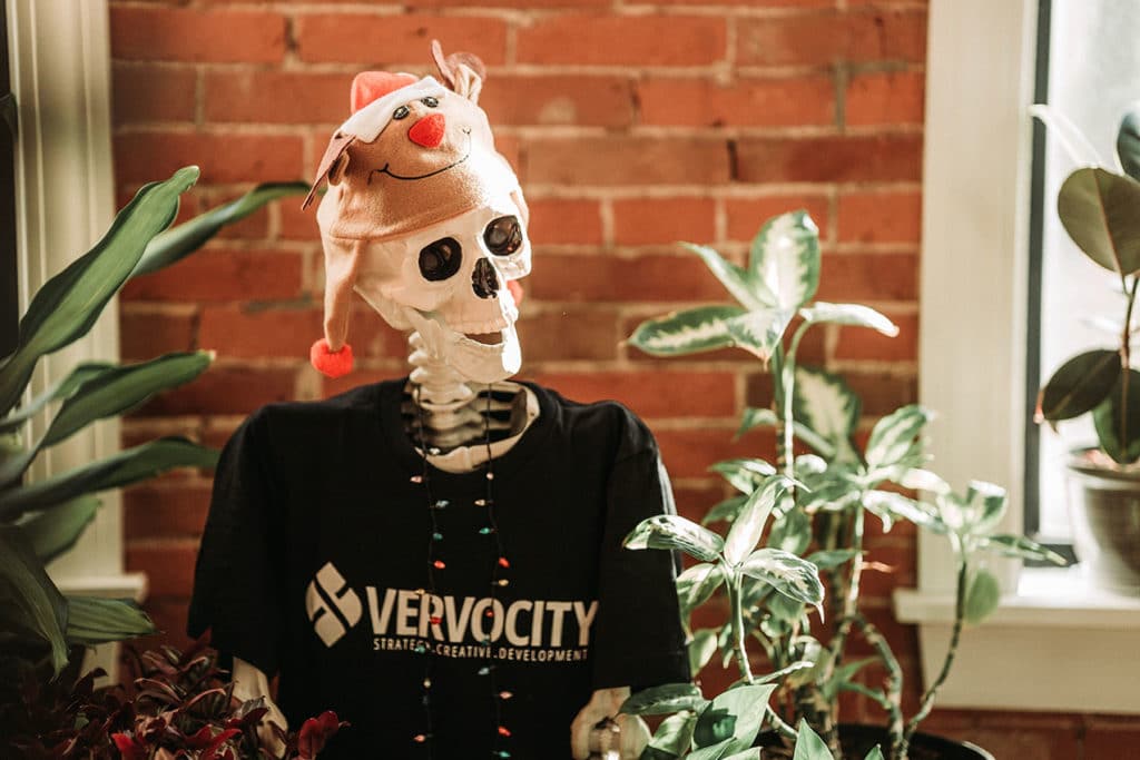 Uncle Bones Christmas Headshot Vervocity