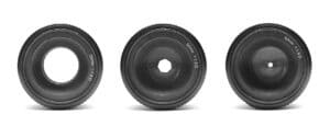 Three Cameras Showing Aperture